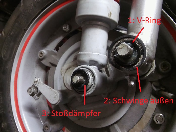 Dichtring Schwinge (V-Ring) innen