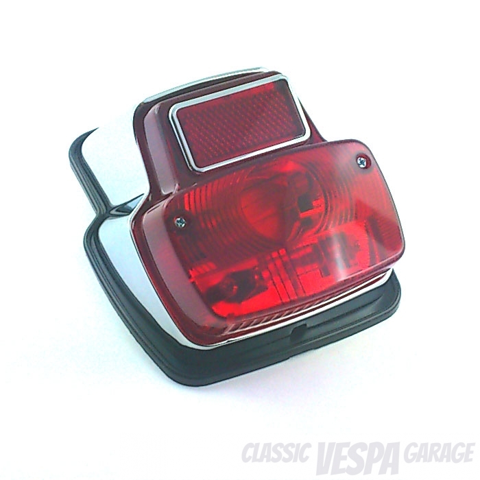 Rücklicht antik klein Metall chrom Vespa