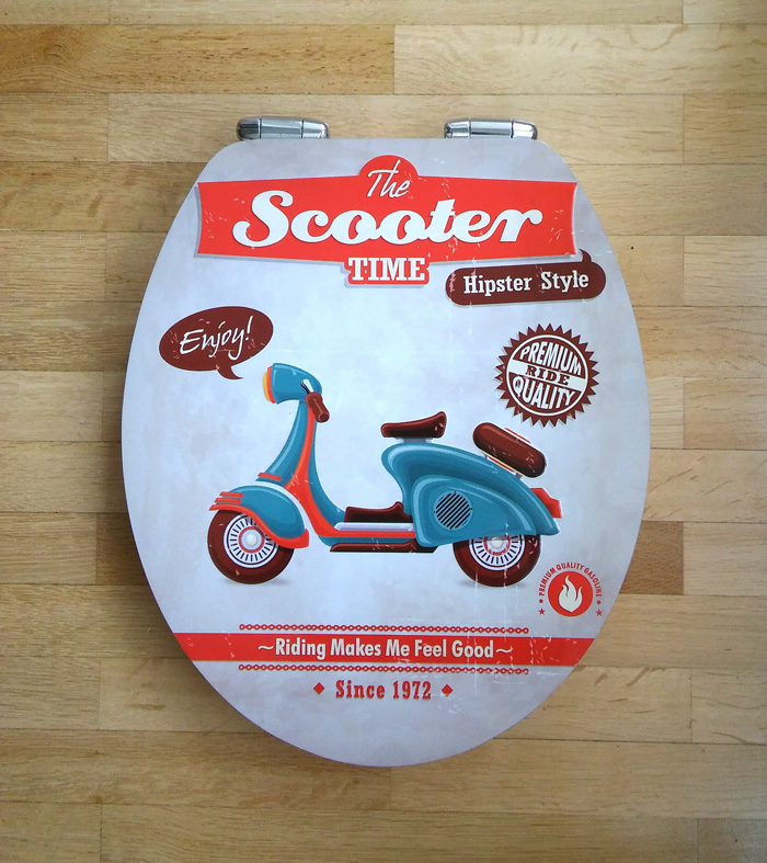 WC-Sitz Vintage Scooter Vespa Lambretta