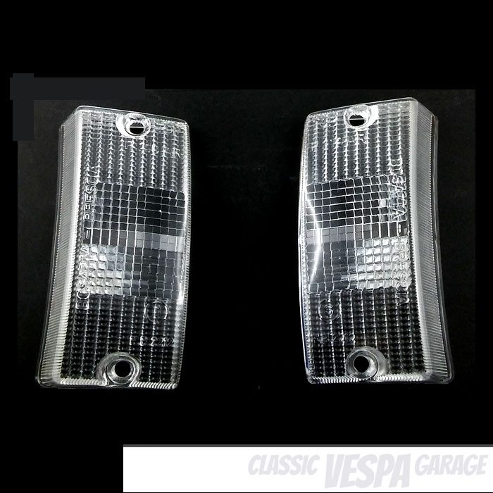 Blinkerglas Set vorne weiß Vespa PX