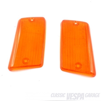 Blinkerglas Set Vespa PK XL gelb hinten