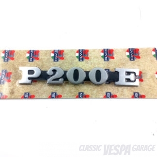 Schriftzug Vespa P200E Seitenbacke Haube Vespa PX