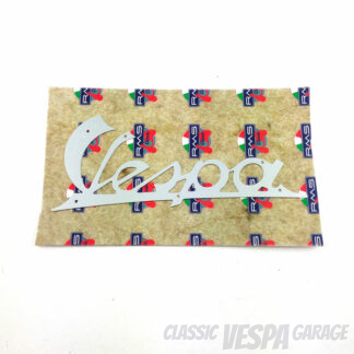 Schriftzug Vespa Wideframe Beinschild