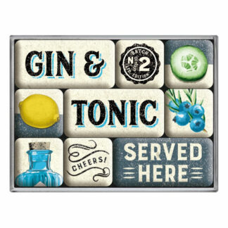 Kühlschrank Magnet Set Gin & Tonic